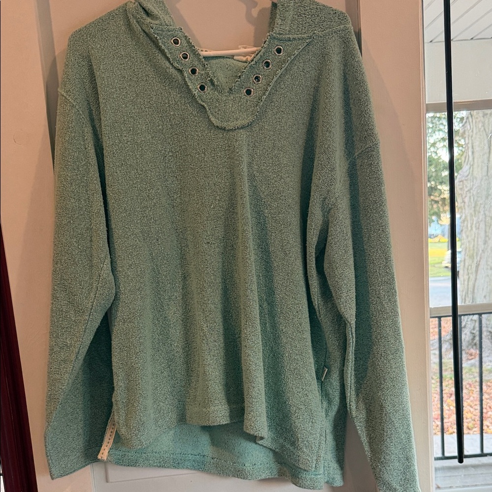 Women's Green Hooded Sweatshirt